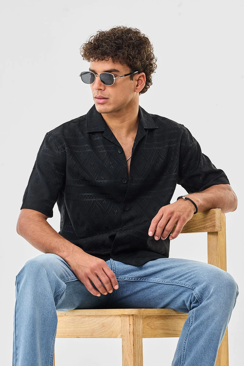 SNITCH Box Fit Self-design Shirt